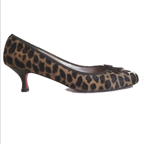 Boden Shoes - Boden Leopard Print Ponyhair kitten heels, sz 41